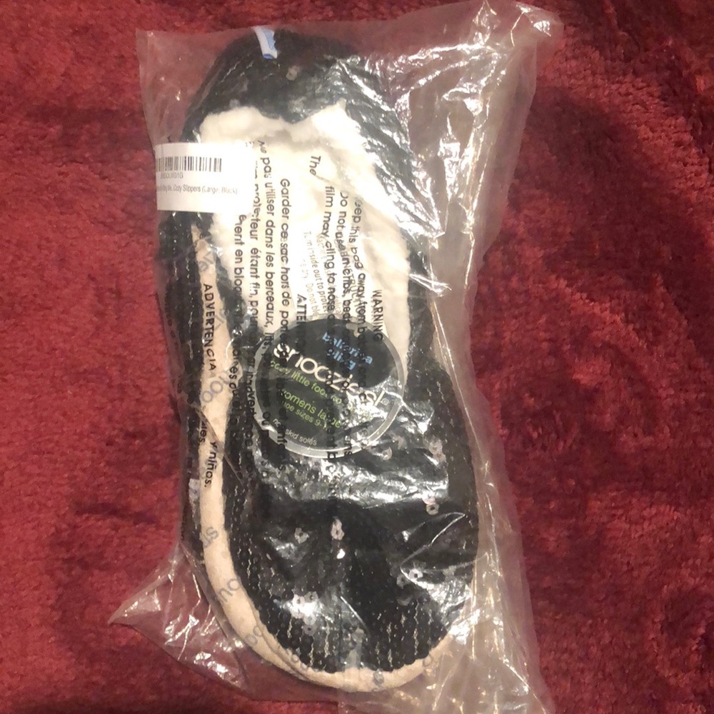 Snoozes Balerima Bling Slippers size large